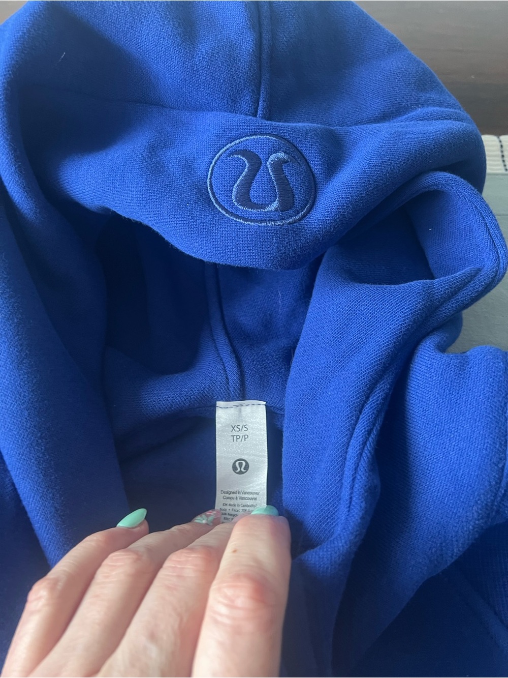 lululemon Scuba Oversized Half-Zip Hoodie (NWT) in Larkspur (Blue) - Picture 6 of 10